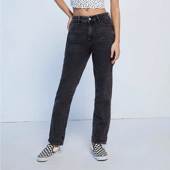 Pacsun Black faded wash mom jeans - Picture 1 of 7